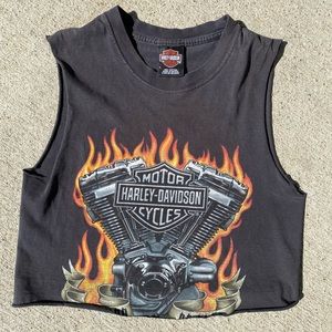 Vintage Harley Crop